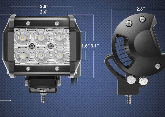 Double Row Vehicle LED Light Bar , 18W Off Road Fog Driving Lights
