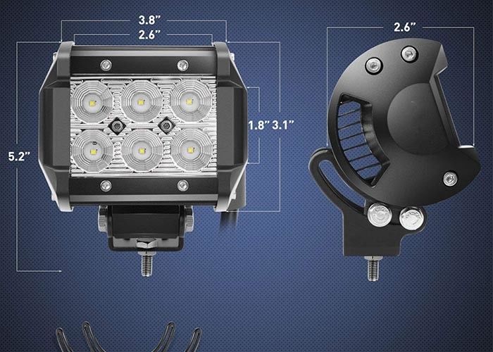 1260LM SUV Off Road Double Row Light Bar 18 Watt Combo Beam Pattern