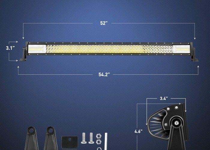783W 12V LED Driving Light Bar Dimensions 1310*82*88mm Eco - Friendly