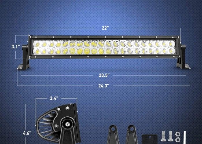 Vehicle 22 Inch Light Bar , Spot Flood Light Bar Quakeproof Feature