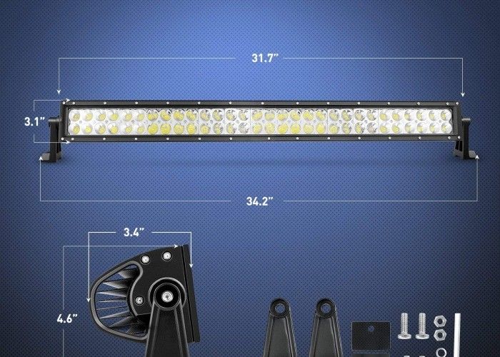4x4 Jeep LED Light Bar 32 Inch 12600 Lumens High Brightness OEM Service