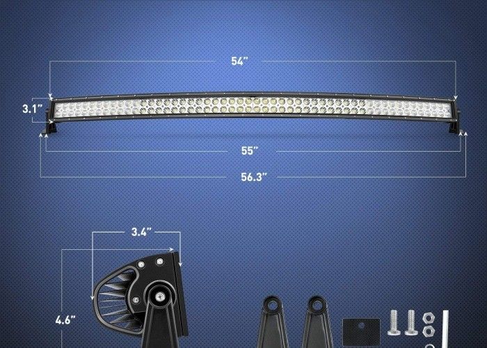 Side Mounting Auto LED Light Bar High Power 312W IP67 Waterproof