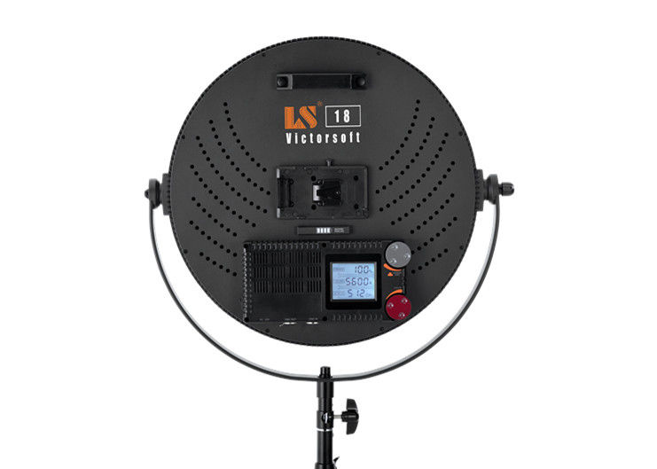 Alluminum Alloy Round Studio LED Light ,High CRI LED Studio Lighting VictorSoft 18