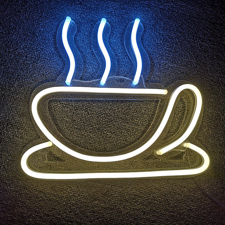 Battery Powered Outdoor Neon Bar Signs Multi Color Changing LED Pub Signs