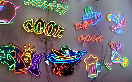 Indoor Channel Letter 	LED Neon Lights Lithium Ion Battery Rechargeable