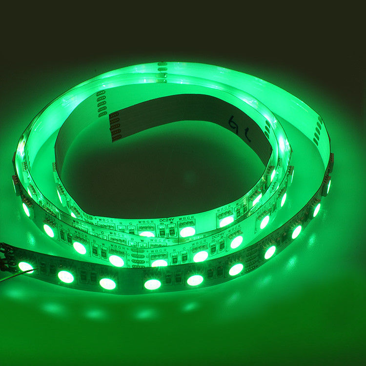 5050 RGBW 84 LEDs Waterproof Led Strip Lightss SMD 5050 500-600lm/m Green Color