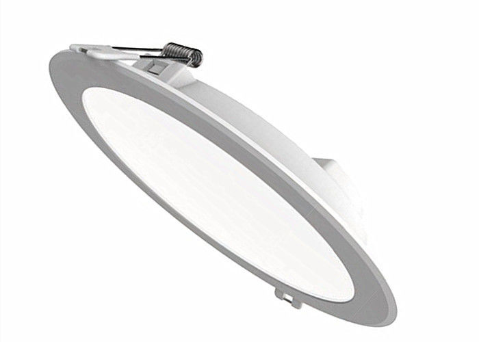 Commercial Round Led Panel Downlight IP20 CCT 5500K Drive On Board Design