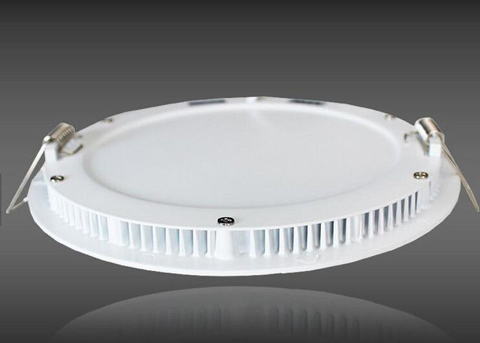 Slim Round Led Panel Downlight 3000K For Leaving Area Input 185 - 265V