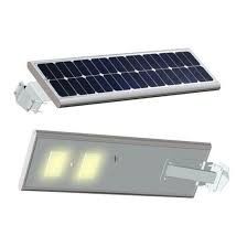 Long Pole Distance All In One Solar Street Light , LED Solar Area Lights