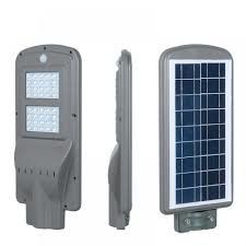40W All In One Solar Street Light With Built - In LiFePO4 Battery Solar Controller