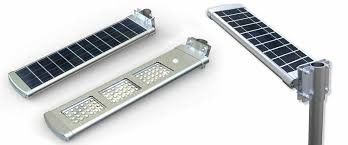 40W - 100W All In One Solar Street Light Aluminium Materials High CE Certification