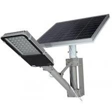 Yard 55w Solar Panel Street Light Flux 7425lm Color Temp 4000K IP67 Grade